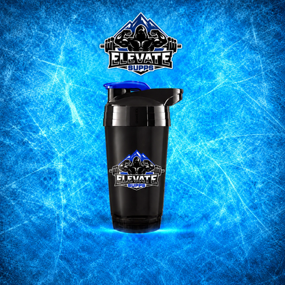 Elevate Supps – Shaker – 700ml – Black & Blue
