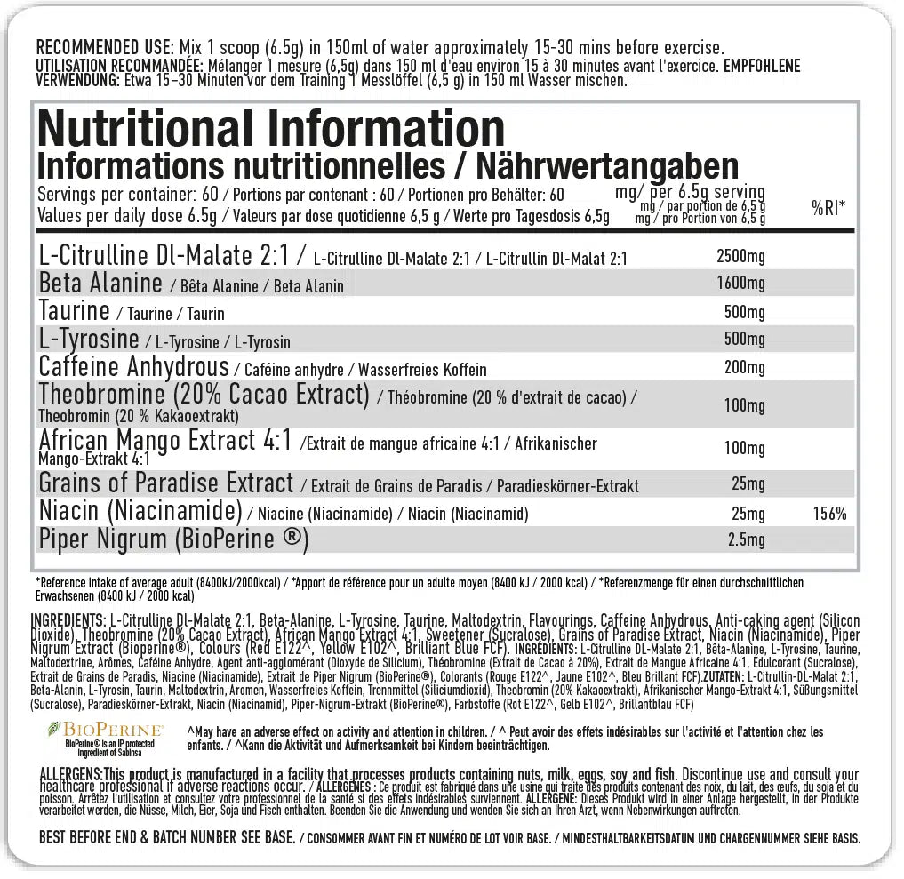 PER4M Energy Pre-Workout